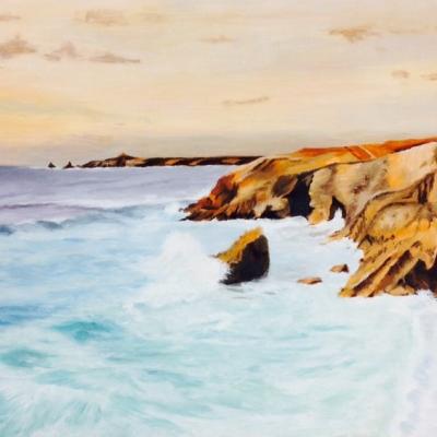 Marine à la peinture à l'huile - Laurence P