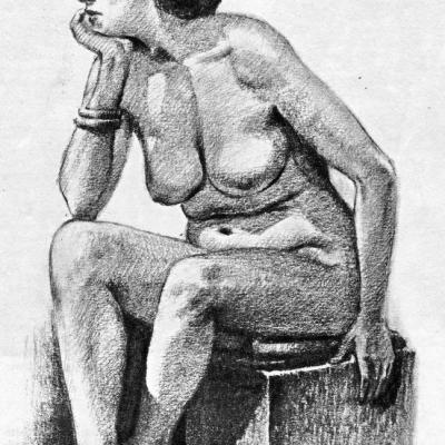 Dessin à la mine de plomb - Brizit P