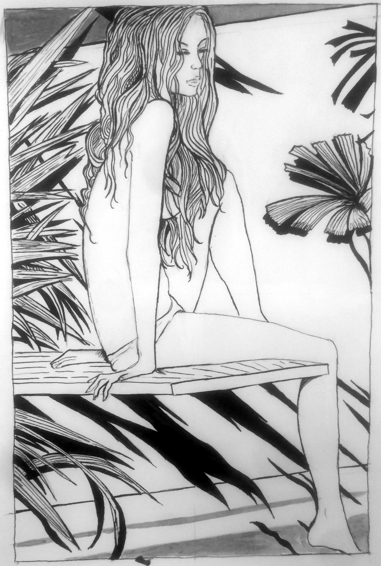 Dessin à l'encre - Brizit P
