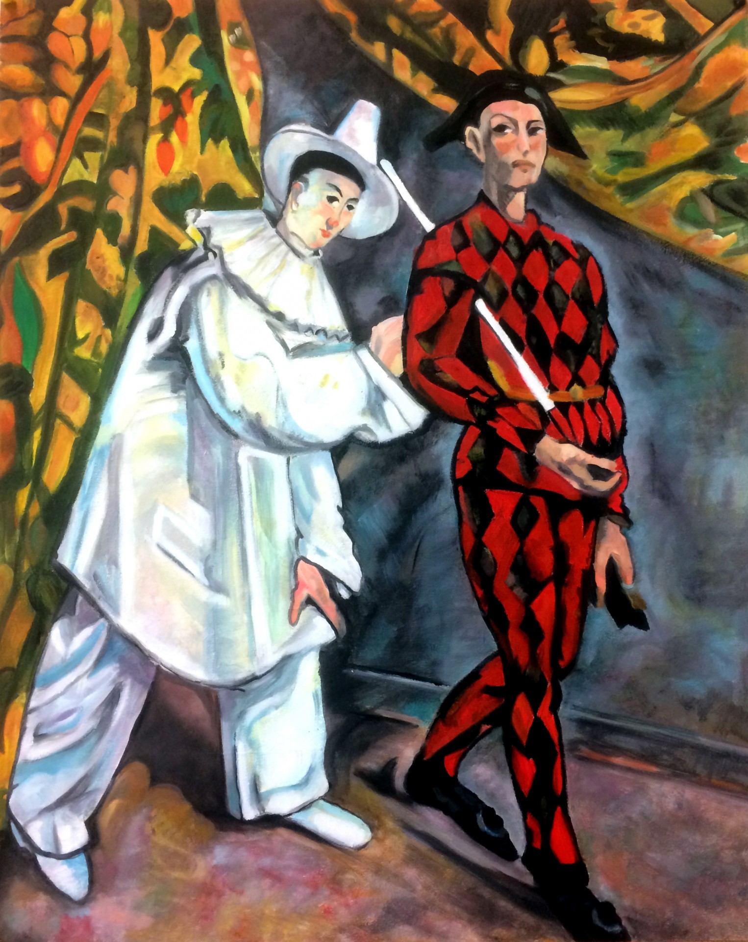 Mardi gras à la Peinture à l'huile -  Mathilde H