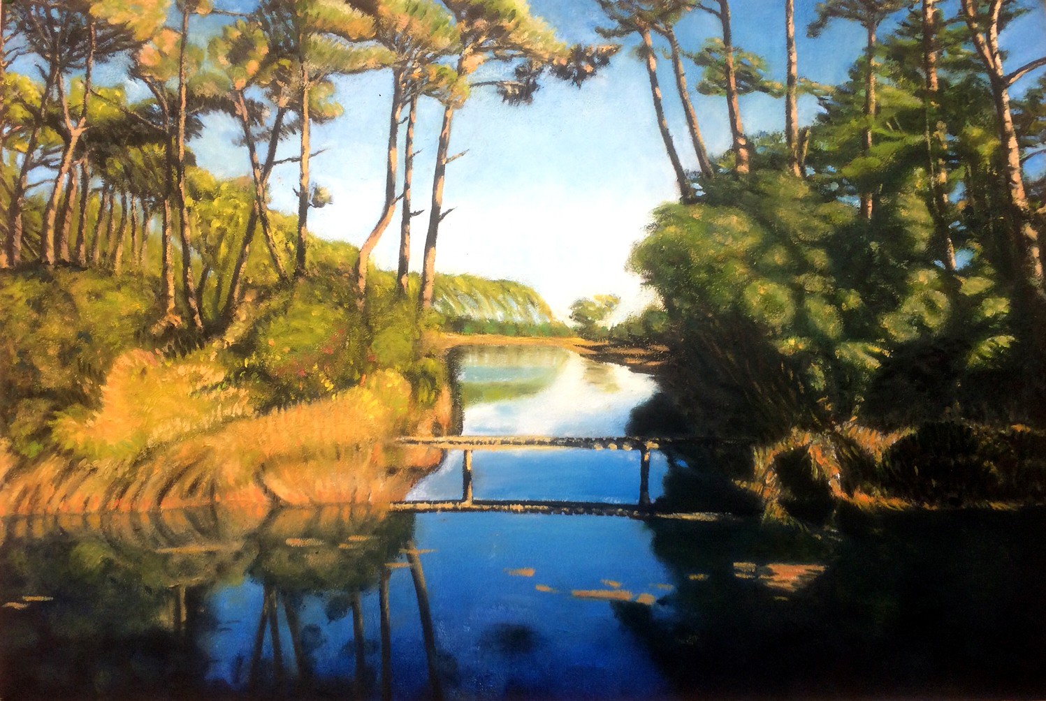 Paysage à la peinture à l'huile -  Philippe K