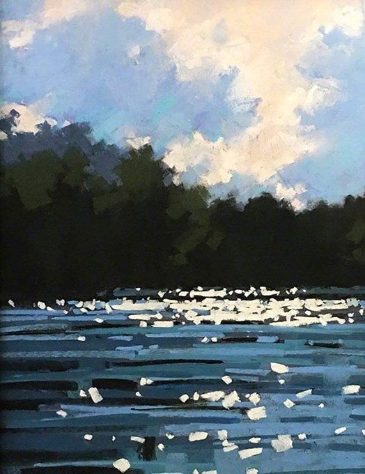 Paysage à la gouache - Annie R
