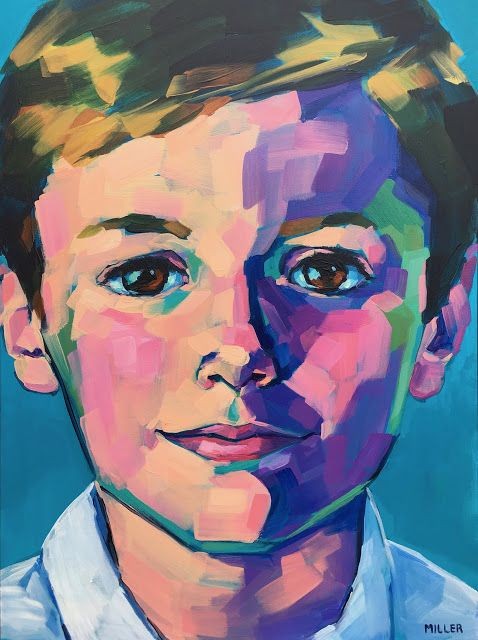 Portrait à la gouache - Isabelle C